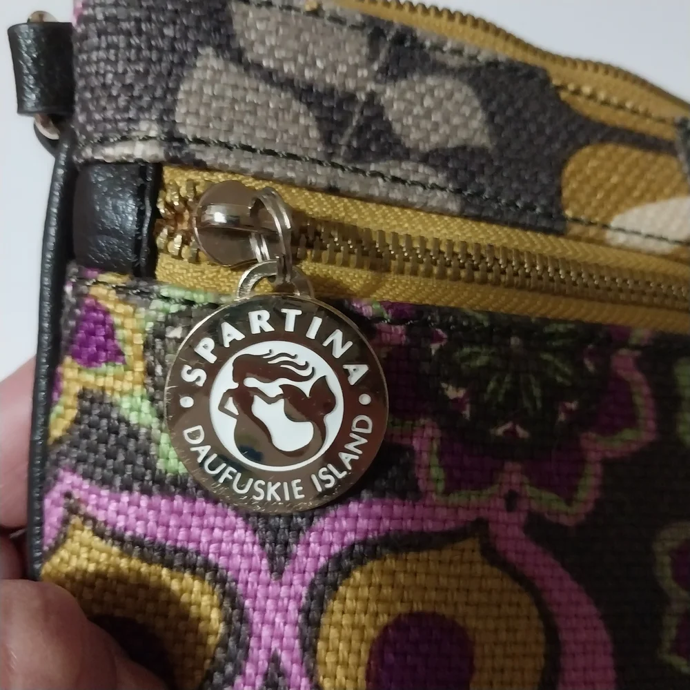 Spartina‎ 449 Floral Wristlet - Black, Yellow, Pink